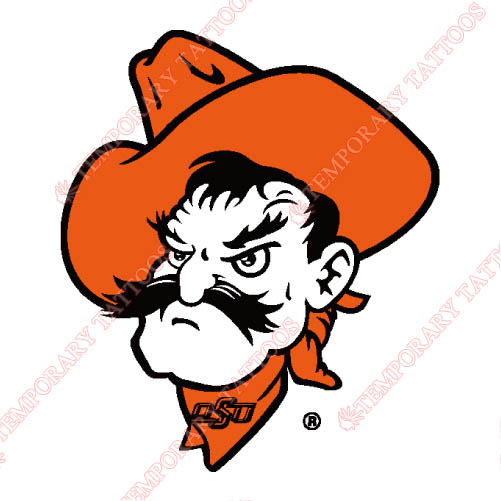 Oklahoma State Cowboys Customize Temporary Tattoos Stickers NO.5779